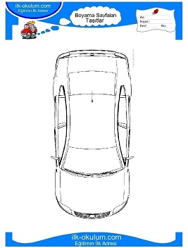 Çocuklar İçin Volkwagen Boyama Sayfaları 